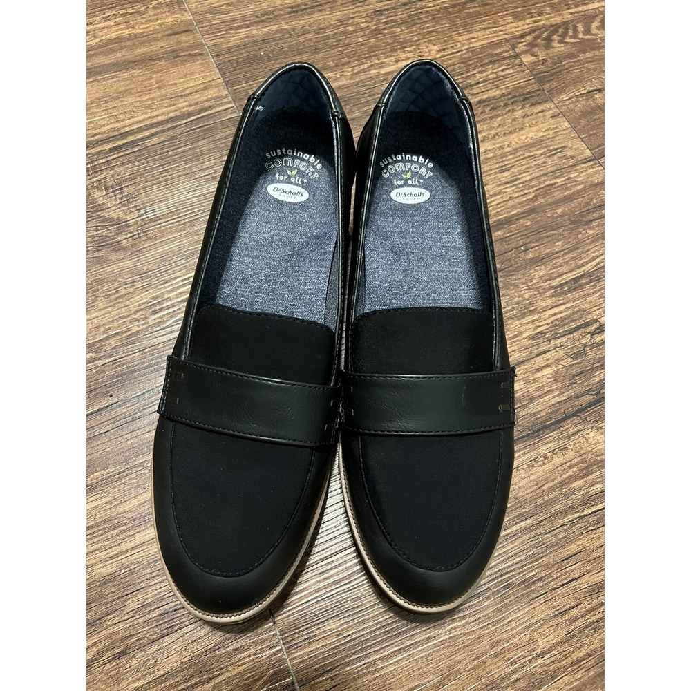 Dr Scholl's Grow Up Women's Slip On Loafers Size 9.5 M Leather /Fabric Upper